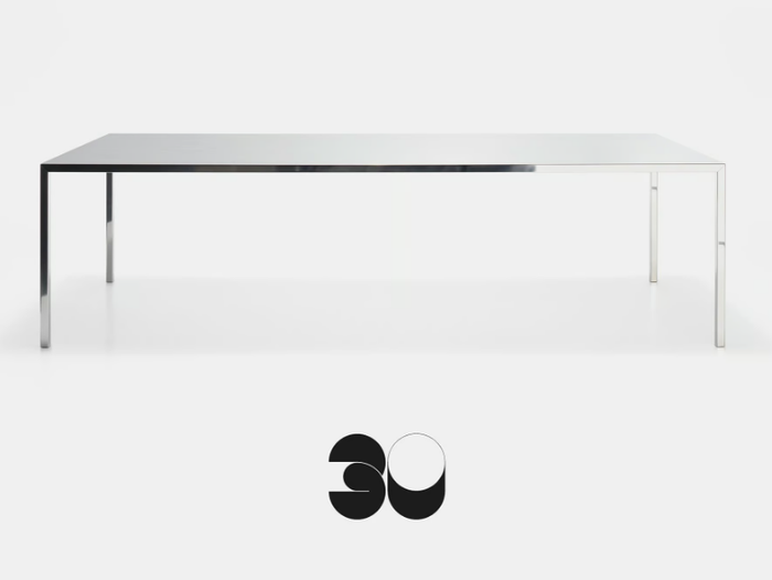 TENSE - Rectangular aluminium table _ MDF Italia